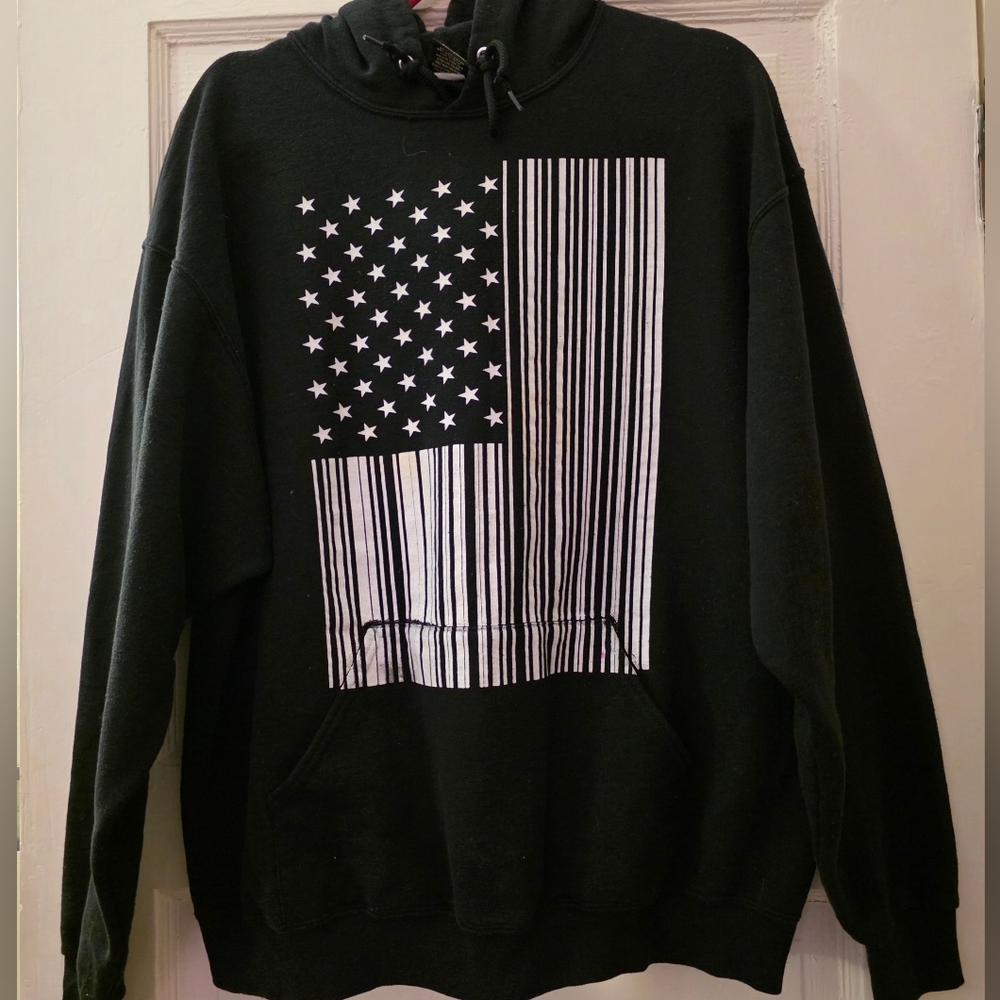 Tony Hawk USA Flag Hoodie Size XL